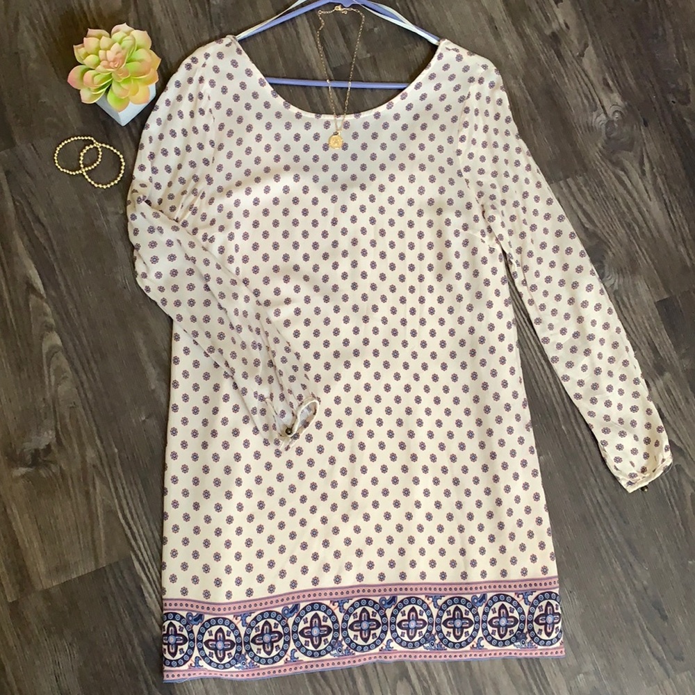 Boho long sleeve dress